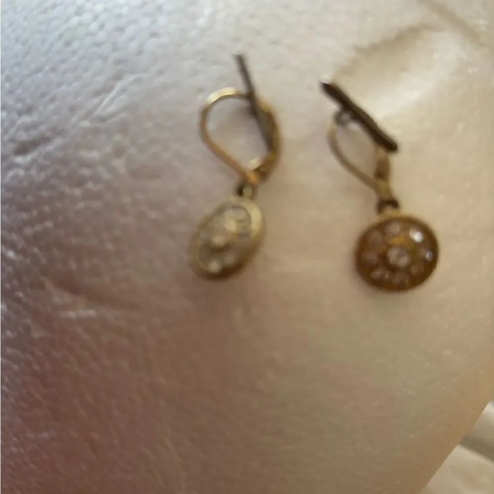 Monet Hoop Earrings crystal diamond hoops accessory y2k vintage circle unisex